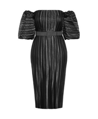 Plus Size Krista Pleat Dress