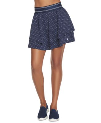 Skechers - Women's Mini-Dot-Print Layered Pull-On Golf Skort