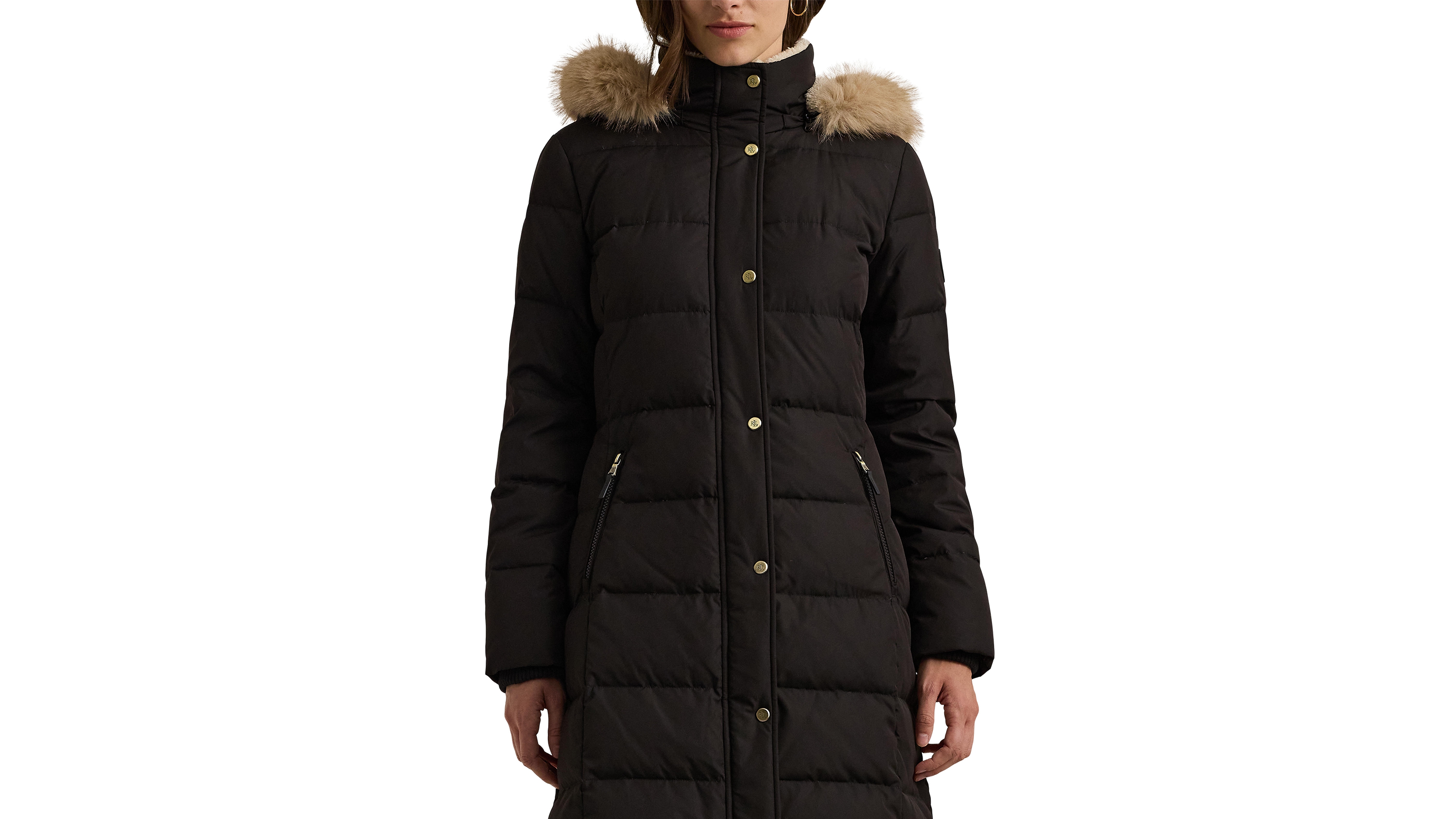 Lauren Ralph Women's Faux-Fur Hooded Puffer Coat
