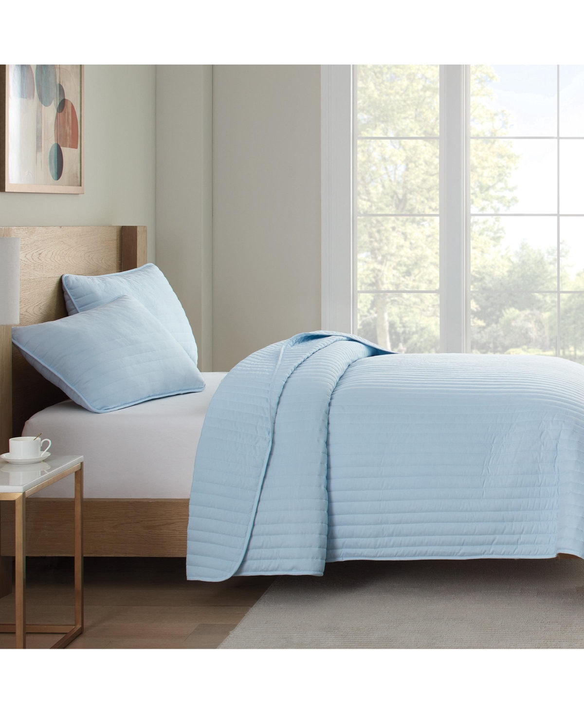 Host & Home Microfiber Quilt Set, Cozy Brushed Microfiber with Poly Fill, Sham(s) Included, 4 Popular Decor Color Choices,