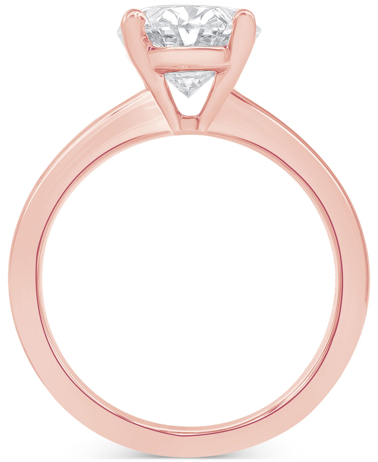 Certified Lab Grown Diamond Oval Solitaire Engagement Ring (4 ct. t.w.) in 14k Gold