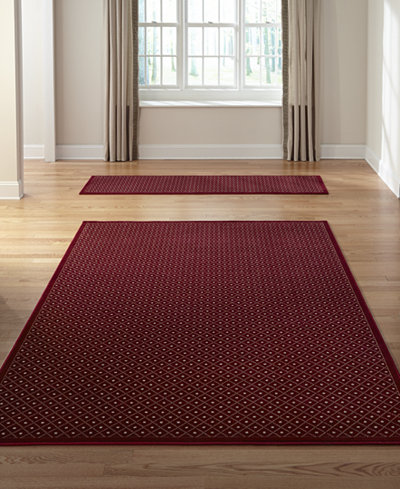 CLOSEOUT! KM Home Duet Pindot Red 2-Pc. Rug Set