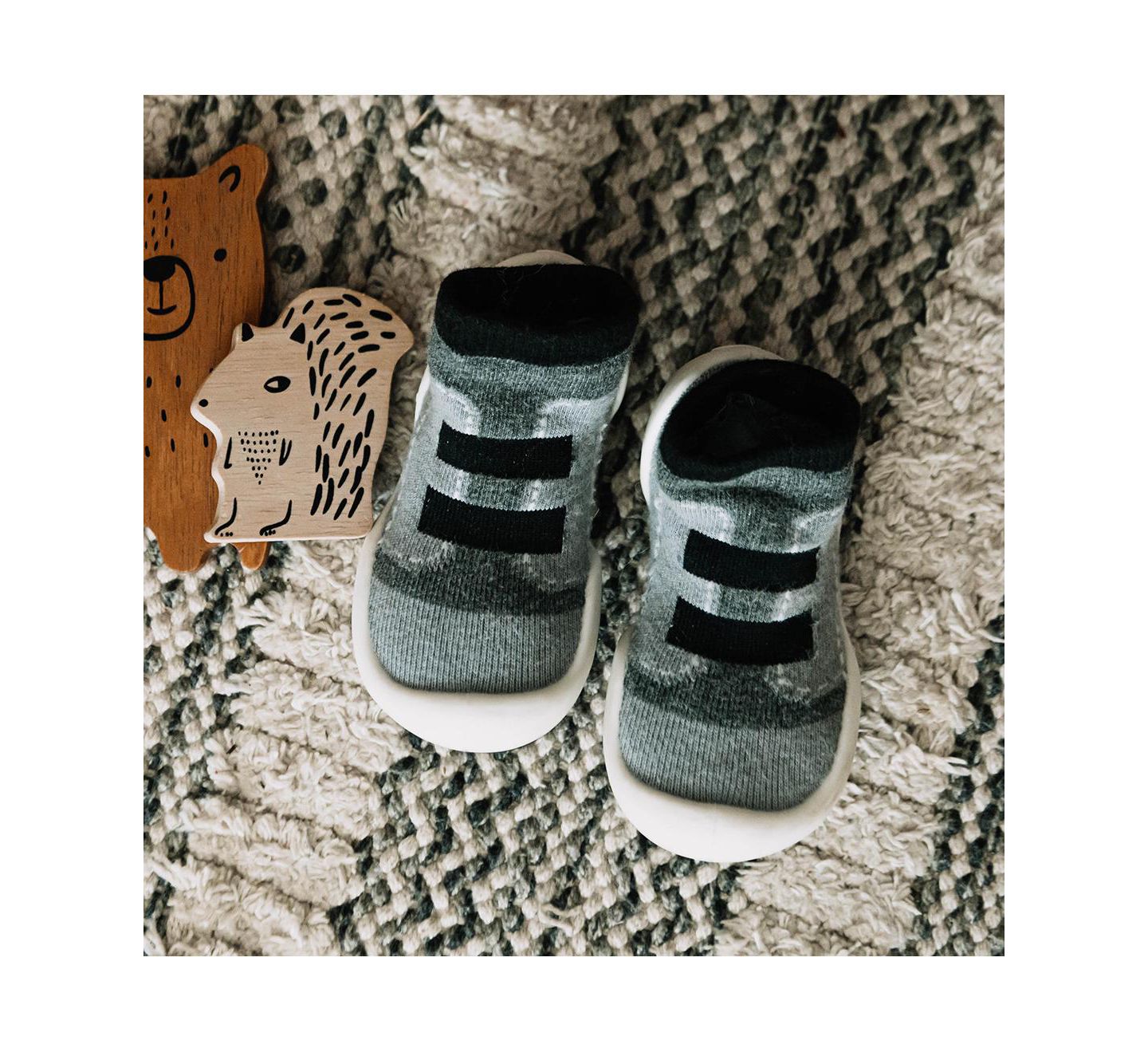 Обувь Komuello Breathable Washable Non-Slip Sock Shoes Walker для мальчиков-малышей — фото 4