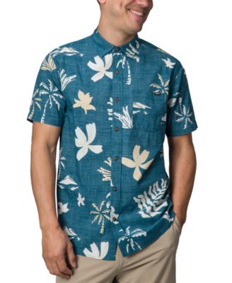REEF - Men's Watson Short Sleeve Button-Front Tropical Shirt