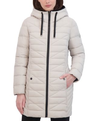 Nautica Women's Faux-Fur-Trim Hooded Packable Puffer Coat - Macy's