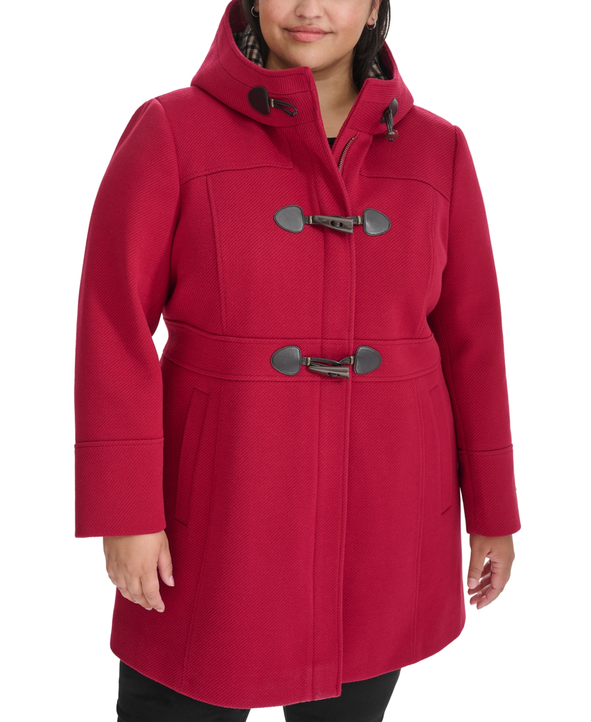 Tommy hilfiger hooded toggle coat hot sale
