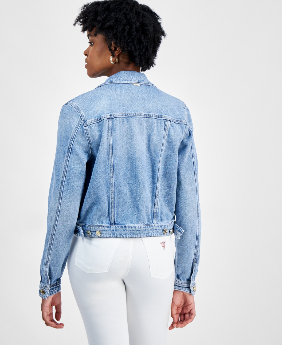 Guess Women's Stevie Long-Sleeve Denim Jacket