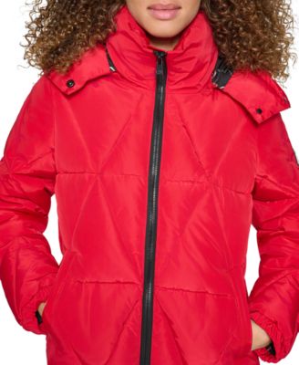KARL LAGERFELD PARIS - Women's Hooded Puffer Coat