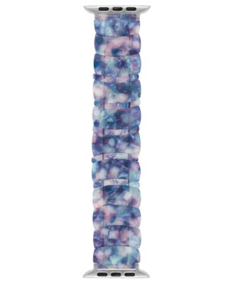 Women's Blue Marbled Acetate Expansion Bracelet designed for Apple Watch&reg; 42mm (Series 10) & 38/40/41mm 