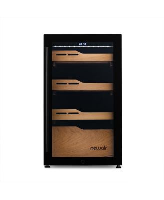 840 Count Electric Cigar Humidor, Built-in Humidification System with Opti-Temp Heating and Cooling Function, Precision Temperature, LED Lighting, and Peek-In Spanish Cedar Drawers