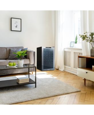 Shadow Series Wine Cooler Refrigerator 51 Bottle, Freestanding Mirrored Wine Fridge with Double-Layer Tempered Glass Door & Compressor Cooling for Reds, Whites, and Sparkling Wine, 41f-64f Digital Temperature Control