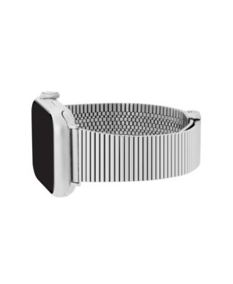 Women's Silver-Tone Stainless Steel Ribbed Bracelet designed for Apple Watch&reg; 42mm (Series 10) & 38/40/41mm