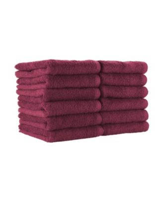 Bleach-Safe Cotton Salon Towels (12 Pack), Full Size 16x28 in., Solid Color, Absorbent Hair Drying Towel, Perfect for Salon and Spa