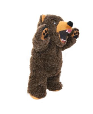 Angry Animals Bear, Durable Plush Squeaky Dog Toy