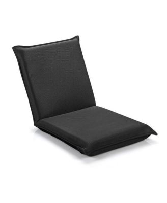Adjustable 6 Position Folding Floor Chair Lazy Sofa with Back Support