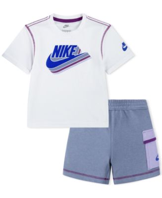 Nike Toddler Boys Reimagine T-Shirt & French Terry Cargo Shorts, 2 ...