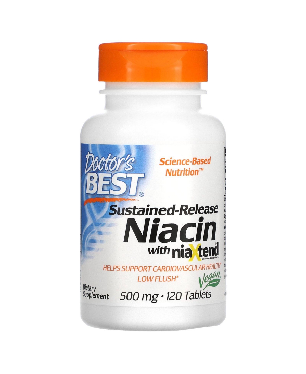 Sustained-Release Niacin with niaXtend 500 mg - 120 Tablets - Assorted Pre-pack (See Table