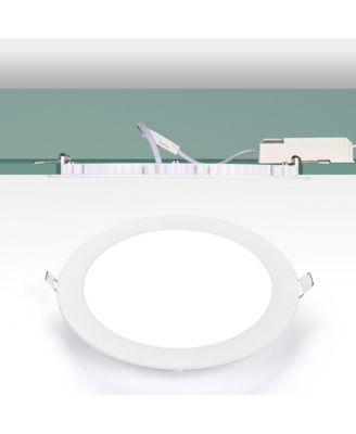 7" LED Recessed Ceiling Panel Down Light 3 Color 15W Slim Spot Lamp Home 12 Pack