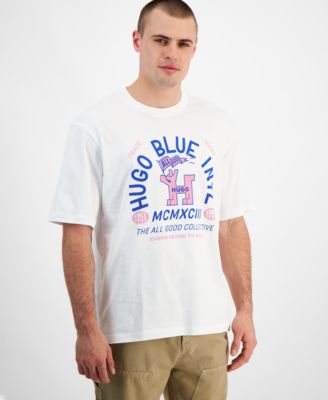 Hugo Boss - Men's Nalumber 10260122 01 Logo Graphic T-Shirt