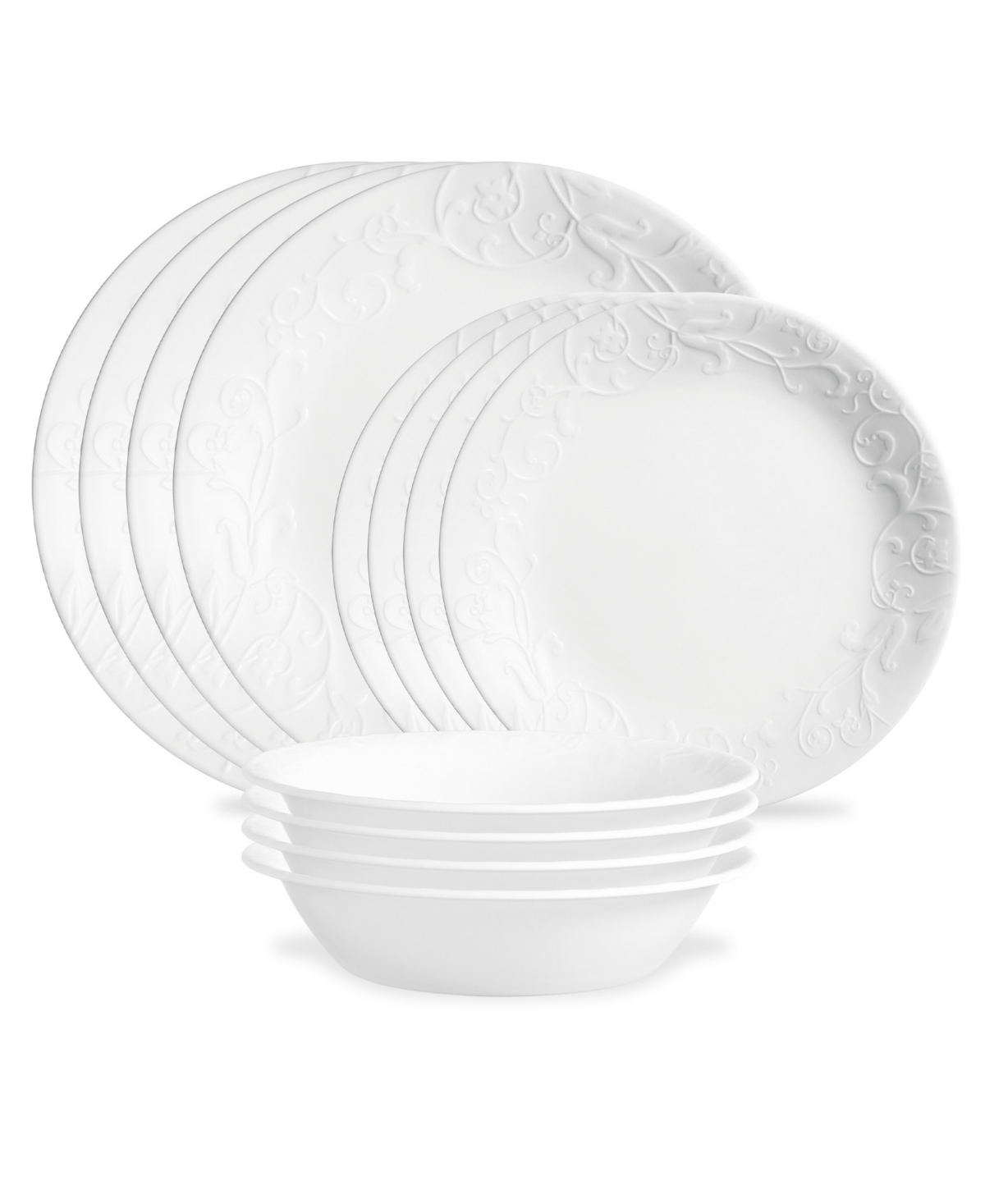 Bella Faenza 12 Pc. Dinnerware Set, Service for 4 - White