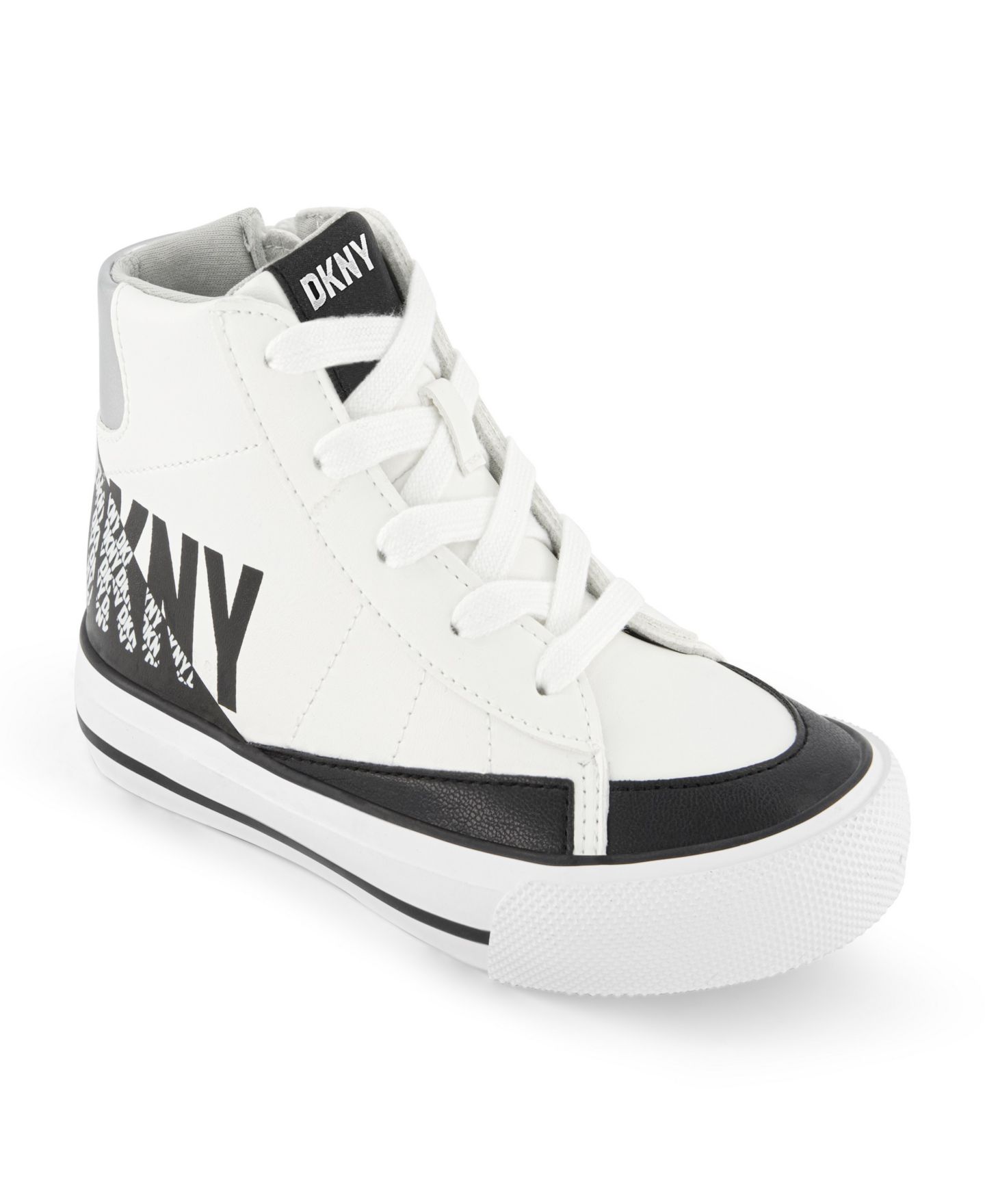 Кроссовки DKNY Hannah Leena High Top Sneaker для девочек, цвет: Чёрный / Белый — фото 1