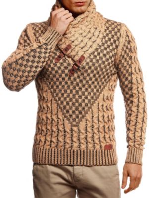 Men's Chunky Knit Pullover Sweater