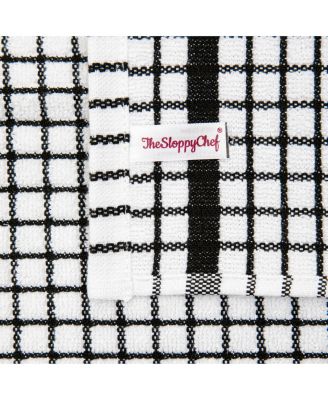 Classic Checkered Dishcloths (Pack of 8), 100% Cotton. Color Options, 13x13 in.