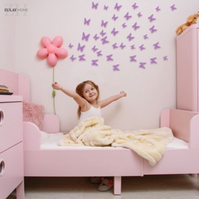 3D Removable Butterfly Wall Decor with 3 Wing Designs - 24pcs