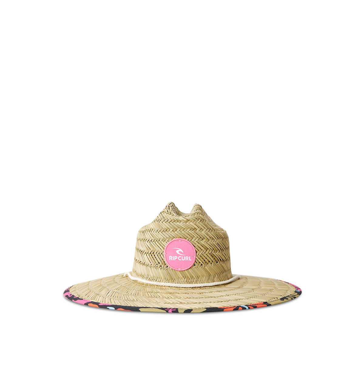 Rip Curl Rip Juniors' Curl Mixed Straw Sun Hat In Pink