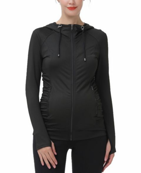 Женские куртки kimi + kai Maternity Essential Ruched Hooded Active Jacket
