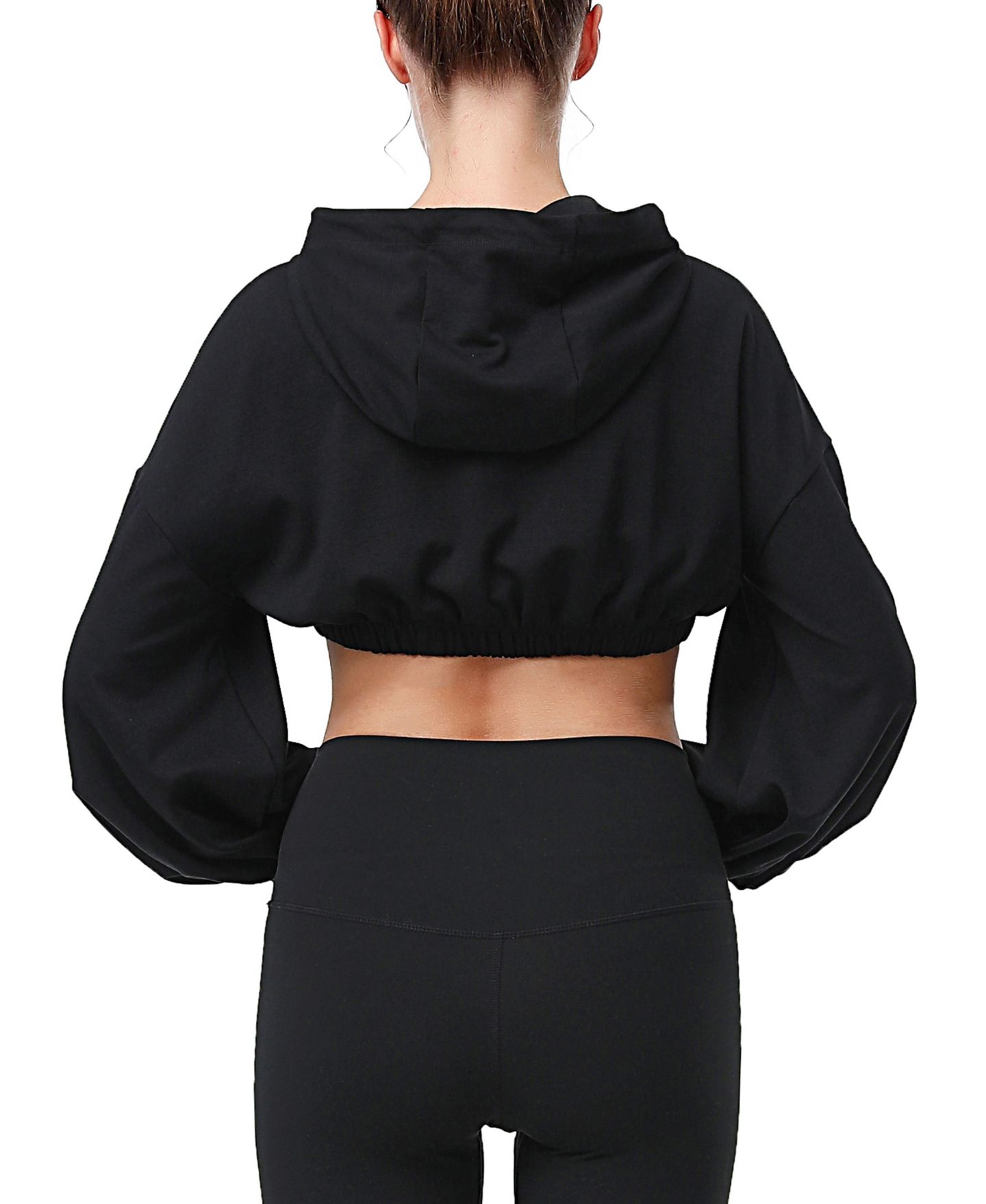 Женское худи kimi + kai Maternity Active Nursing with Removable belly band, цвет: Чёрный / Серый — фото 3