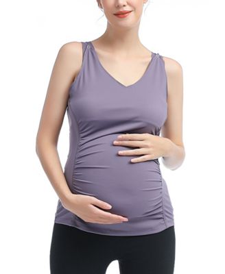 Maternity V-Neck Nursing Active Tank Top