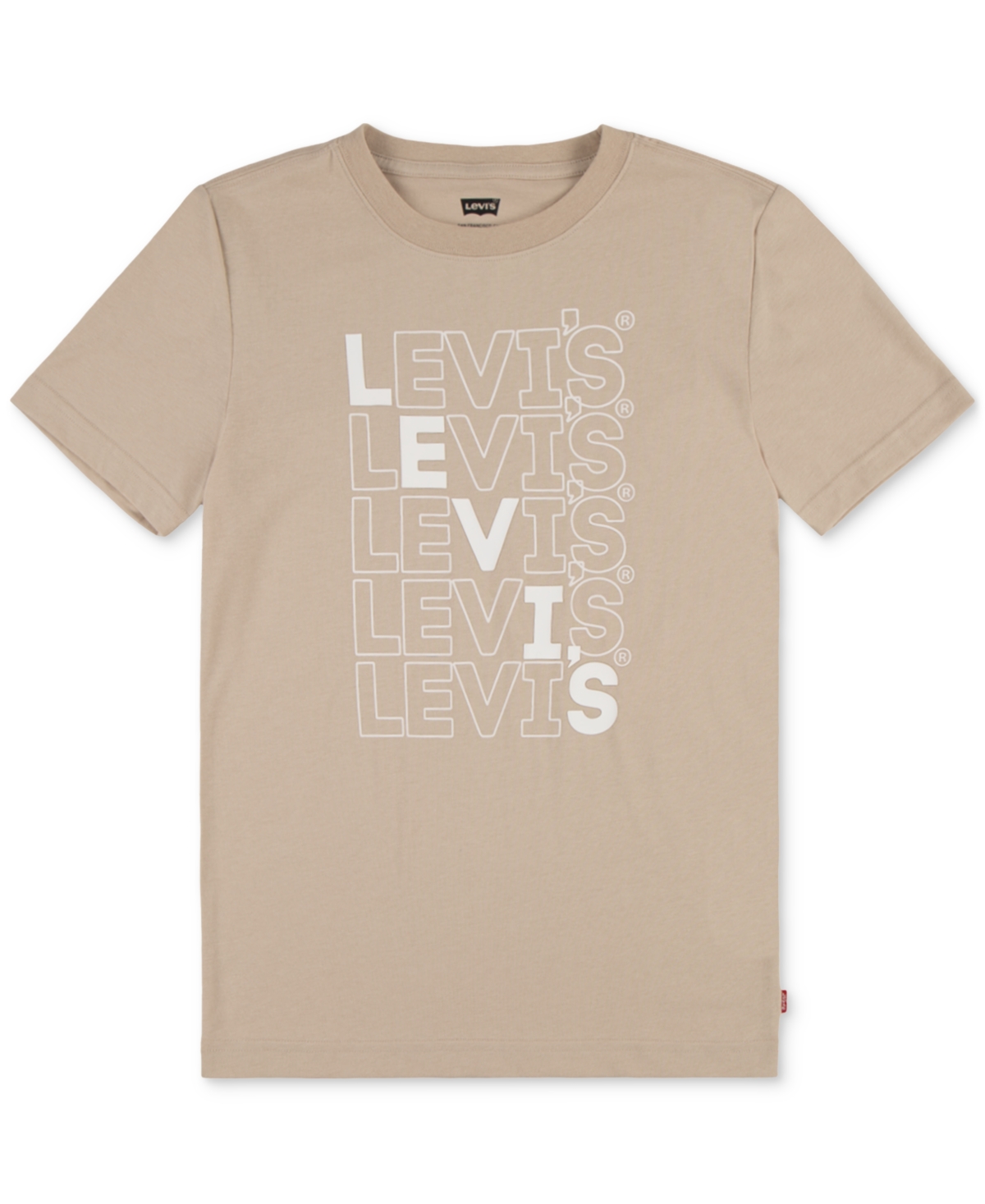Shop Levi's Toddler Boys Loud Logo Graphic T-shirt In Oxford Tan