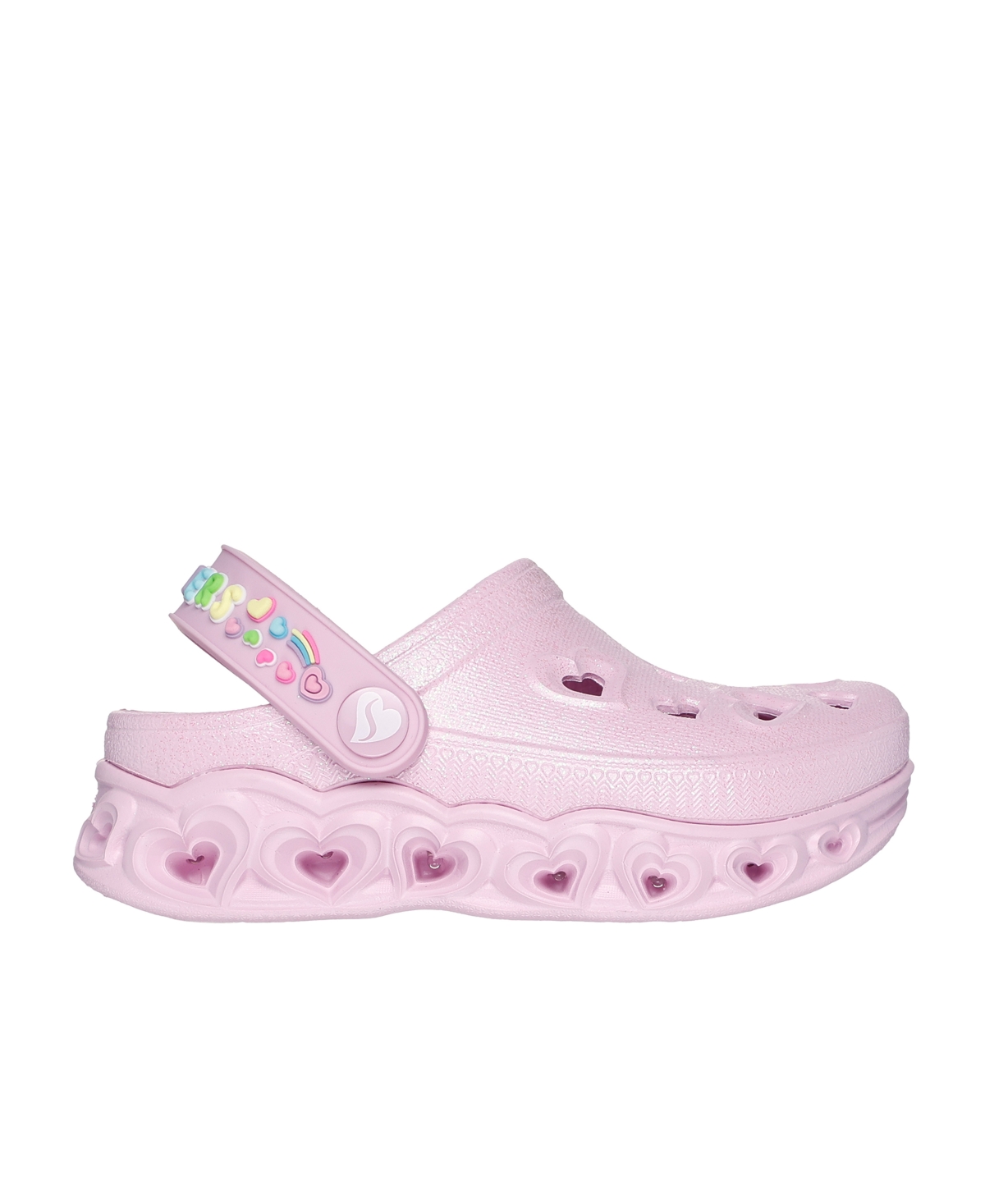Shop Skechers Toddler Girls' Foamies: Light Hearted Casual Slip-on Clog Shoes From Finish Line In Light Pink