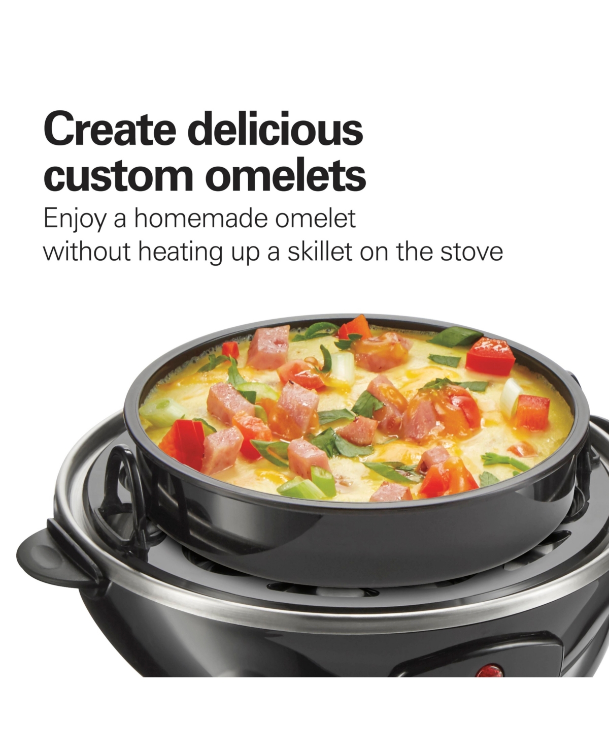 Hamilton Beach 3-in-1 Egg Cooker With 14 Egg Capacity In Black
