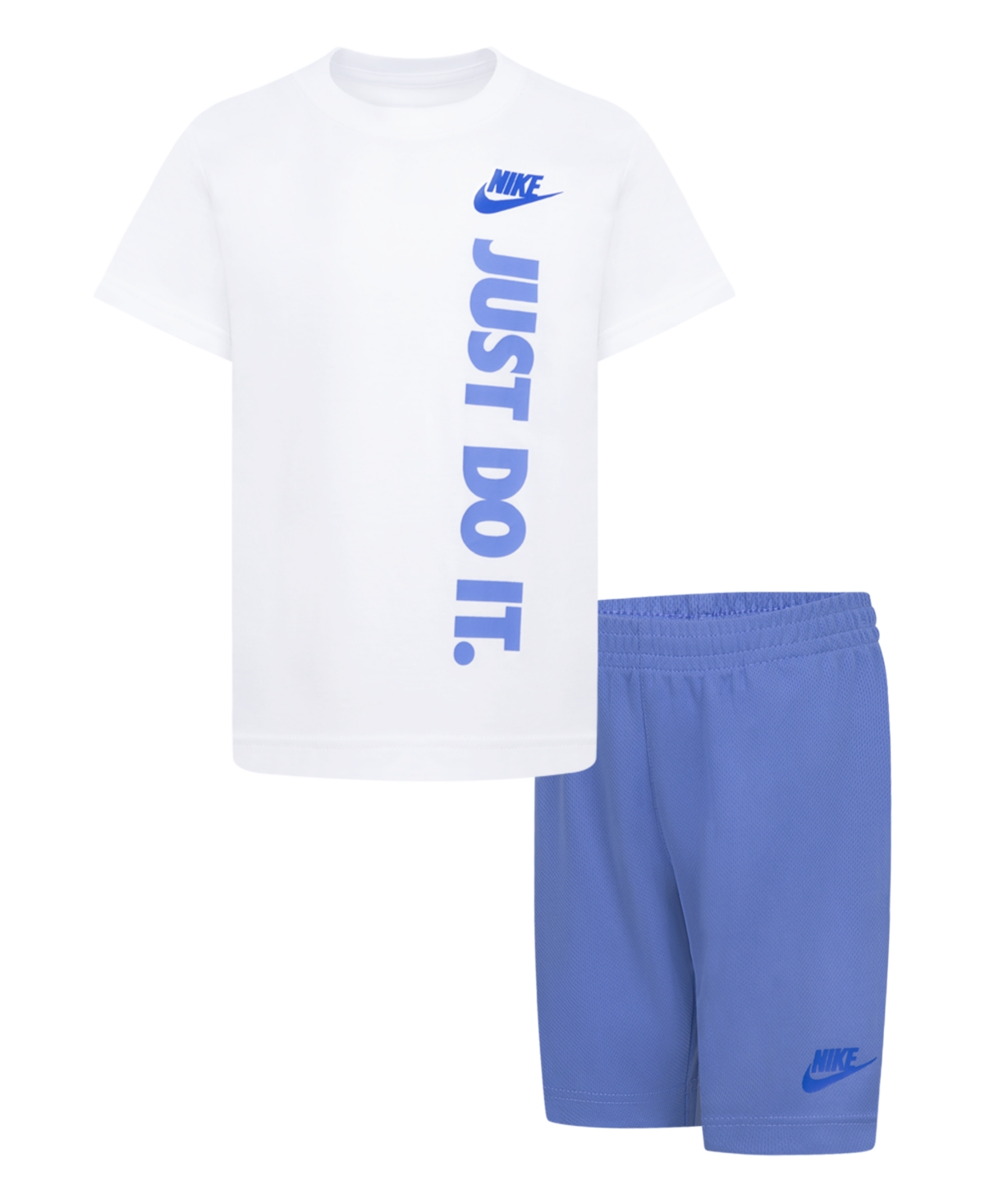 Shop Nike Little Boys Just Do It T-shirt And Shorts, 2 Piece Set In  Polar
