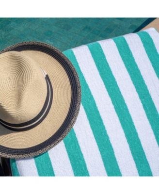 Cali Cabana Striped Soft Cotton 4 Pack Beach Towels, 30x60 in