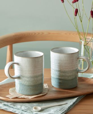 Kiln Ridged Mugs, Set of 2
