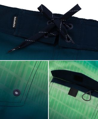 Men's 9" NO Liner Board Shorts Elastic Waist Quick Dry Swim Trunks