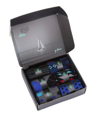 Men's Sleek Flair Dress Crew Socks 6 Pack