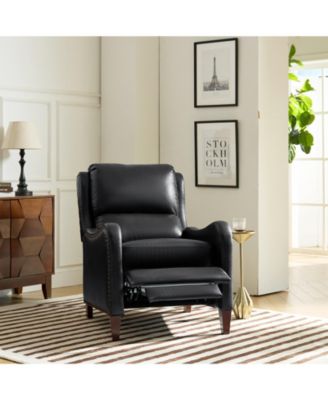 1 piece Leather Pushback Recliner chair