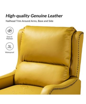 1 piece Leather Pushback Recliner chair