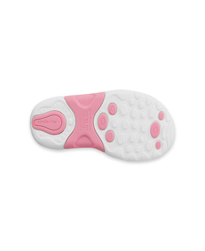 Stride Rite Mädchen Sandale Lottie Mit Memory-Schaum – Bequeme SRtech-Sohle, Süßer Blumenakzent, Flache Sandale Für Kinder