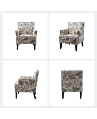 Herrera Classic Upholstered Armchair with Nail Head Trim