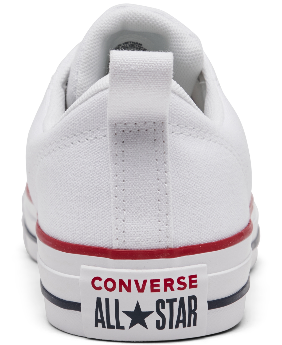 Shop Converse Big Kids' Chuck Taylor All Star Malden Street Casual Sneakers From Finish Line In White,garnet