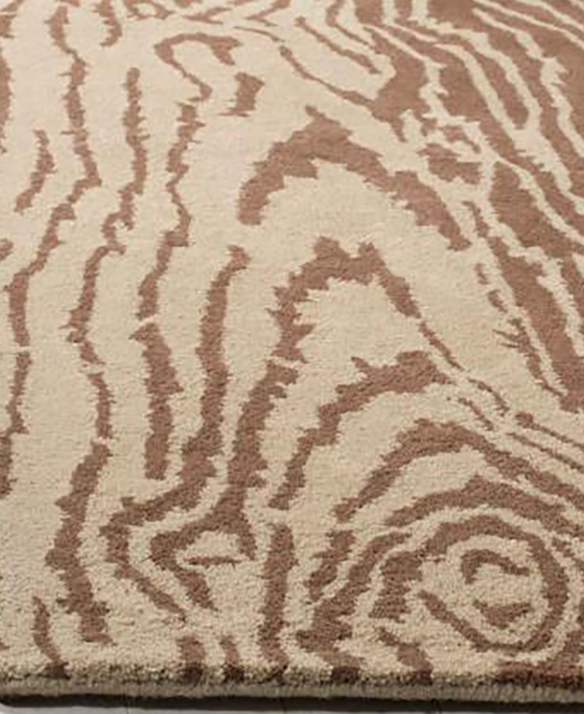 Martha Stewart Collection Layered Faux Bois MSR4534AArea Rug - Brown