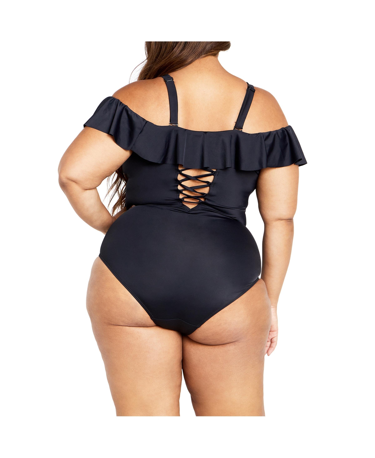 City Chic Plus Size Ingrid Ruffle 1 Piece