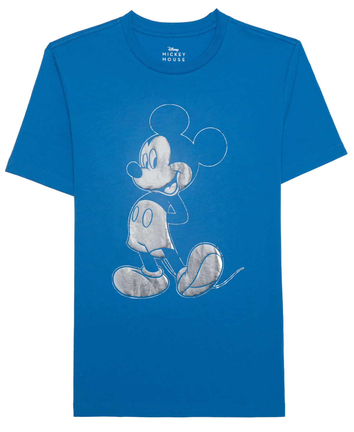 Mickey Mouse Foil Men's Short Sleeve T-Shirt - Royal Blue