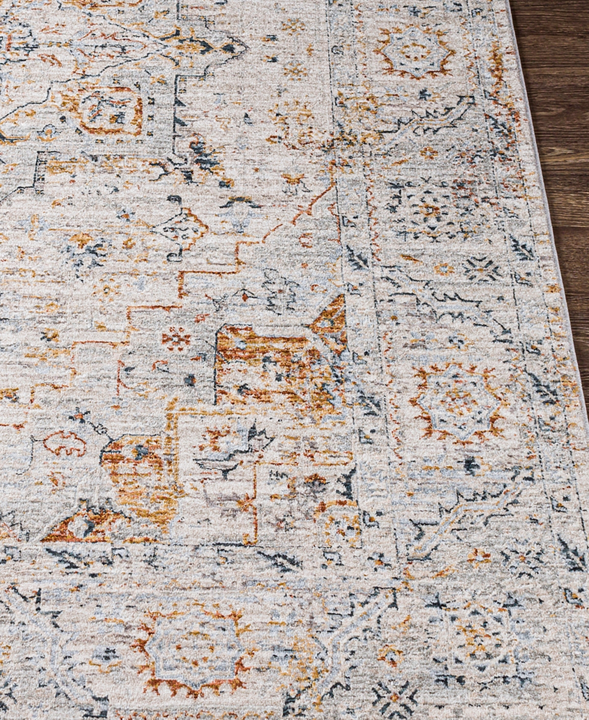 Surya Laila Laa-2312 5'3x5'3 Round Area Rug In Silver