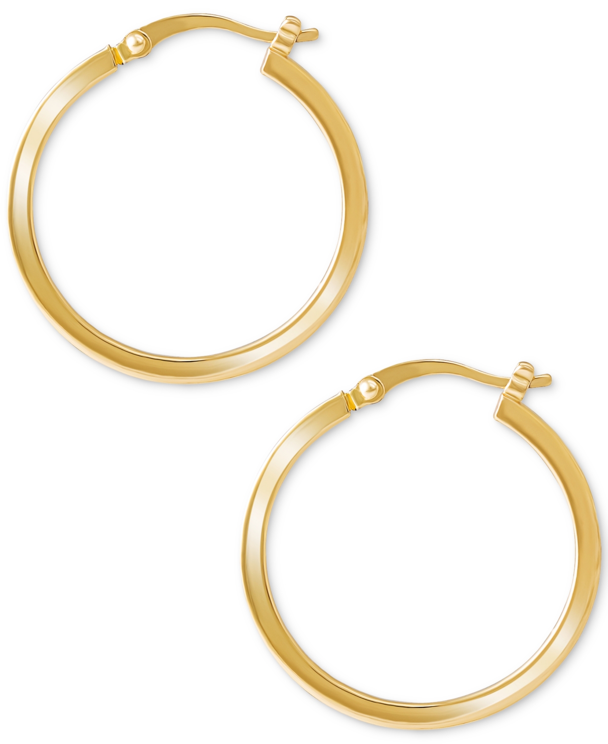 Giani Bernini Polished Squared Tube Small Hoop Earrings in 18k Gold-Plated Sterling Silver, 7/8